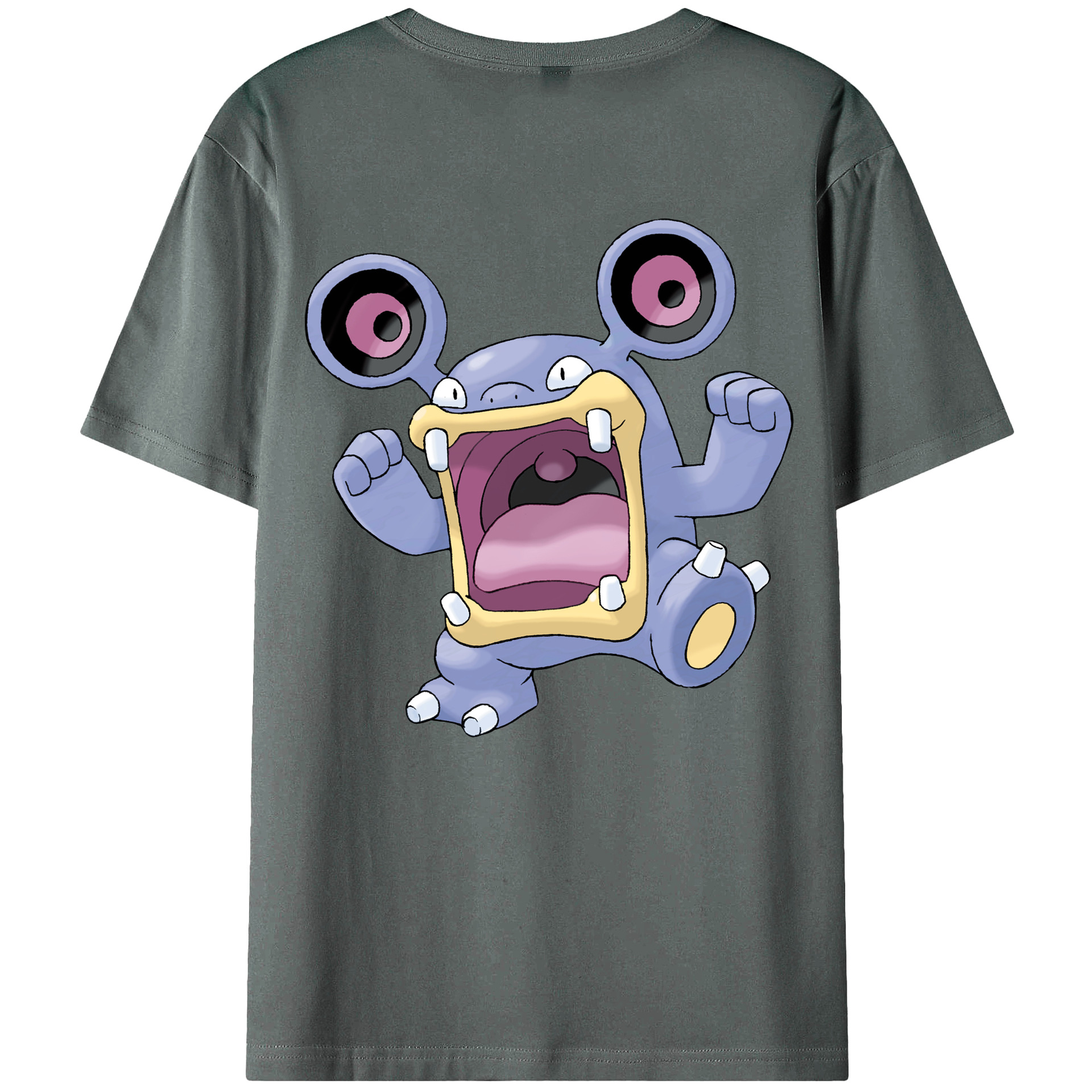 （画像用） ポケットモンスター Pokémon 綿100％ メンズ半袖Tシャツ（バックプリント） 通気性